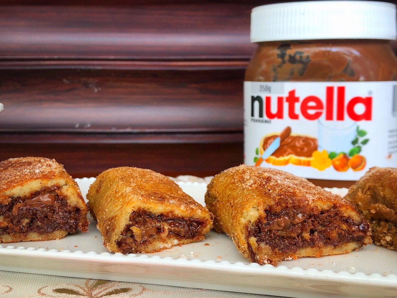 Nutella French Toast Rolls with Cinnamon Sugar - Best French Toast Rolls